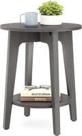 VASAGLE Side Table, Small Round End Table by VASAGLEbySONGMICSHOME
