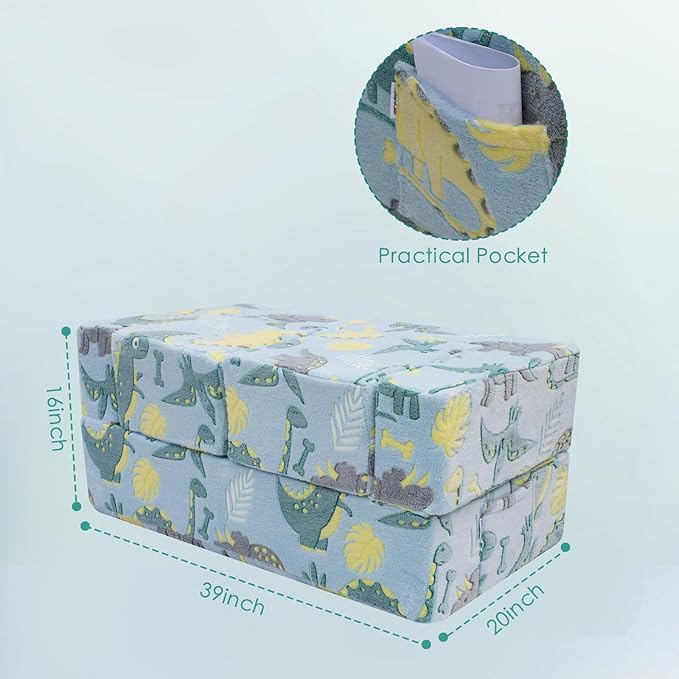 MeMoreCool Modular Kids Sofa, Toddler Play Couch Fold Out - Image 3