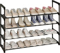 Calmootey 4-Tier Shoe Rack, Tall Large Capacity 20 Pairs Shoes Storage Organizer by Calmootey