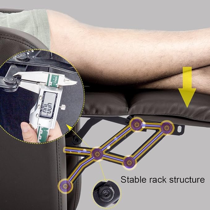 BestMassage | Recliner Chair | No Massage Function | Pu Brown | - Image 8