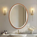 OVALCREST - Oval Wooden Beveled Wall Mirror by OVALCREST