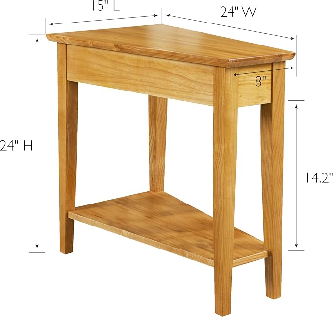 Leick Home 10074-DS Recliner Wedge Side Table - Image 2