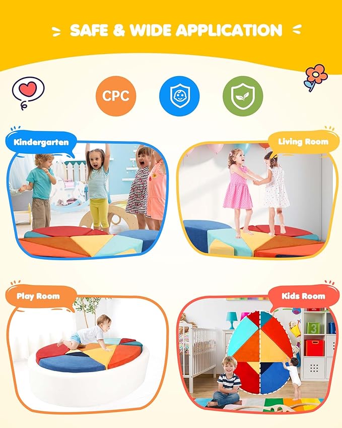 Kids Play Couch, 2-in-1 Egg-Shape Kid Plays Sofa - Image 8