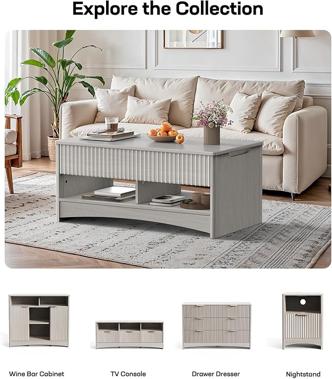 Marsail Lift Top Coffee Table - Image 8