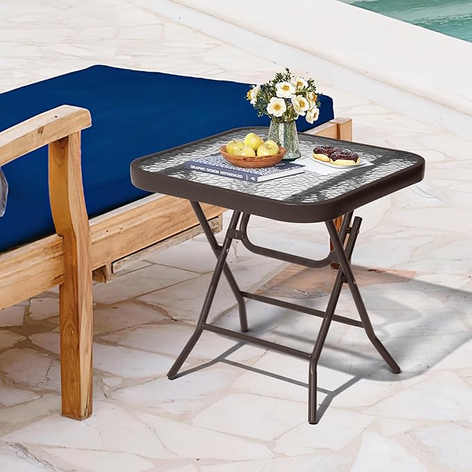 Foldable Outdoor Side Table - Image 8