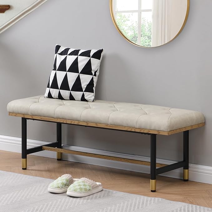 Shoe Bench Entryway, End of Bed Bench, Bench - Image 4