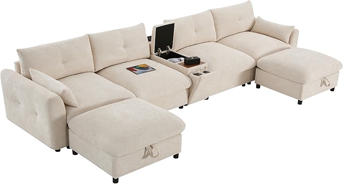 Merax 142'' Modular Sectional Sofa Set - Image 7