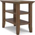 SIMPLIHOME Acadian 14-inch Wide Solid Wood Narrow End Table in Rustic Natural by SimpliHome