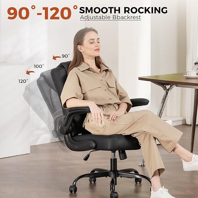 COMHOMA Leather Office Chair Ergonomic Computer Gaming Chair - Image 8