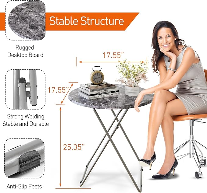 TV Tray Table, Portable TV Dinner Table - Image 4