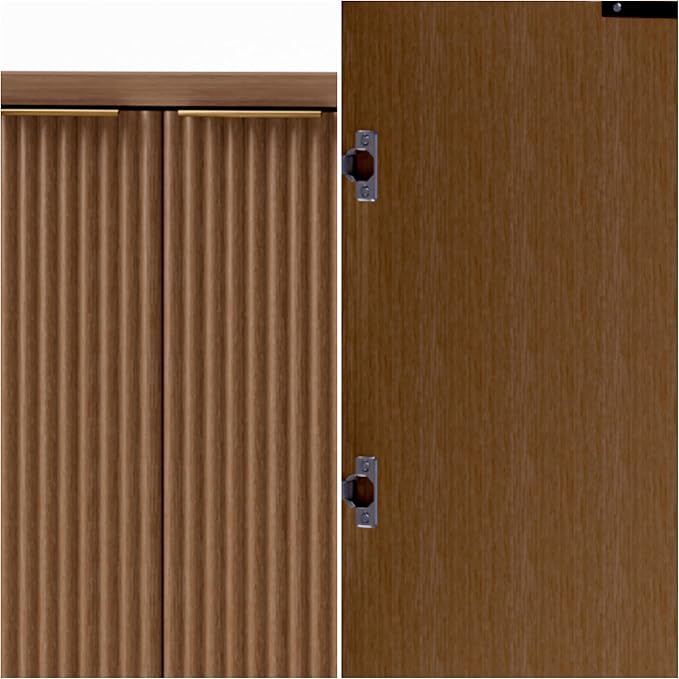 Buffet Cabinet, Sideboard Fluted Cabinet Modern Kitchen Buffet Storage Cabinets - Image 6