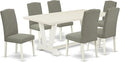 East West Furniture V027EN206-7 7 Piece Dining Table Set Consist of a Rectangle by EastWestFurniture