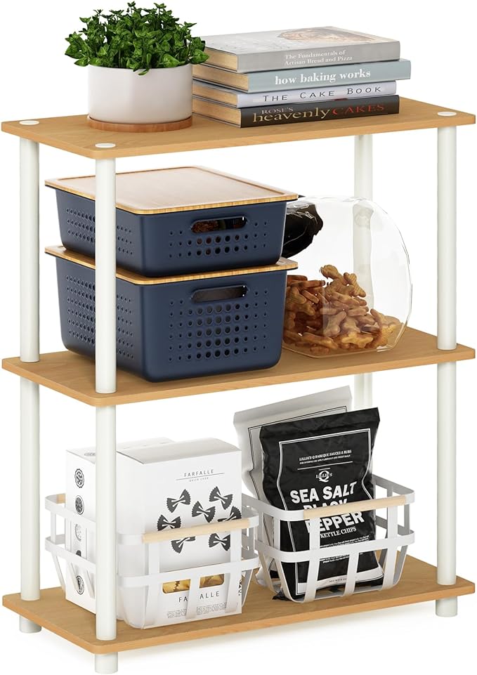 Furinno Turn-N-Tube Display Rack, 3-Tier Single by Furinno-FitsYourSpaceFitsYourBudget