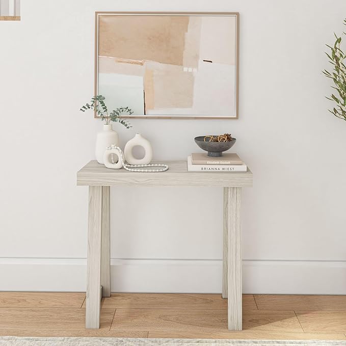 Plank+Beam Solid Wood Console Table, 36 Inch, Sofa Table, Narrow Entryway Table - Image 3