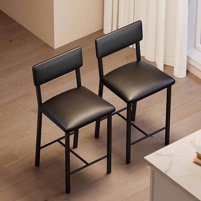 GarveeHome Bar Stools Set of 2, Counter Stools by GarveeHome