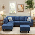 97" L Shaped Sectional Couch, Modern 4 Seat Modular Sectional Sofa by ChicFurnit