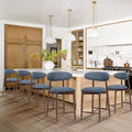 COLAMY Bar Stools Set of 6, Counter Height Bar Stools, Upholstered Counter by COLAMYINC