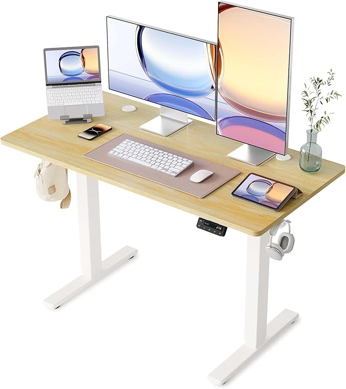 YIHAYO Electric Standing Desk, 48 x 24 Inches Stand Up Desk by YIHAYO