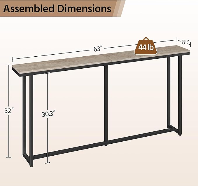 Yaheetech Narrow Console Table - Image 3