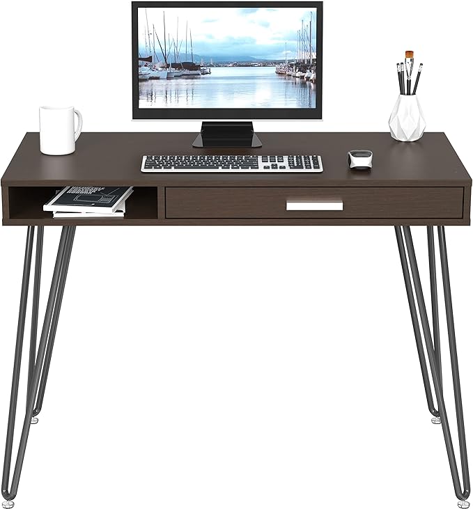 SHW Home Office Computer Hairpin Leg Desk - Image 4