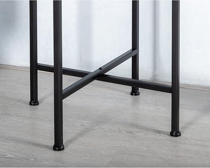 HollyHOME Small Round Metal Waterproof End Table, Accent Indoor&Outdoor Coffee - Image 7