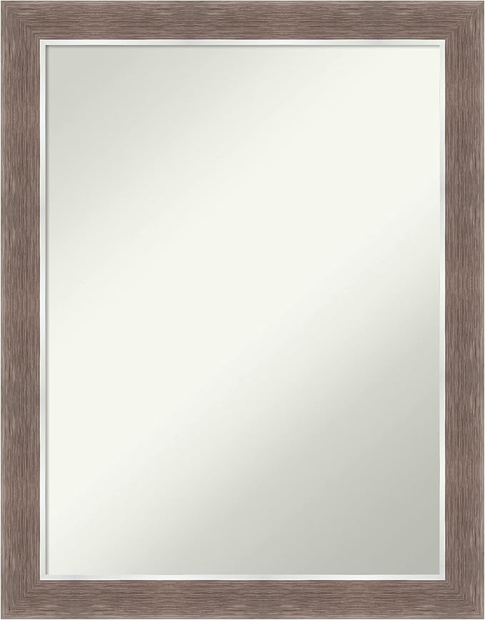 Amanti Art Brown Bathroom Mirror by AmantiArt