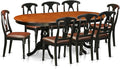East West Furniture PLKE9-BCH-LC 9 Piece Dining Room Furniture Set Includes an by EastWestFurniture