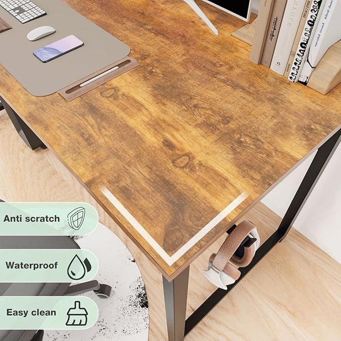 40 Inch Desk Office with Storage, Modern Simple Style Gaming Computer Table - Image 7