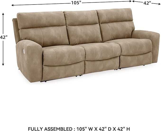 Signature Design by Ashley Next-Gen DuraPella Contemporary Faux Leather Modular - Image 3