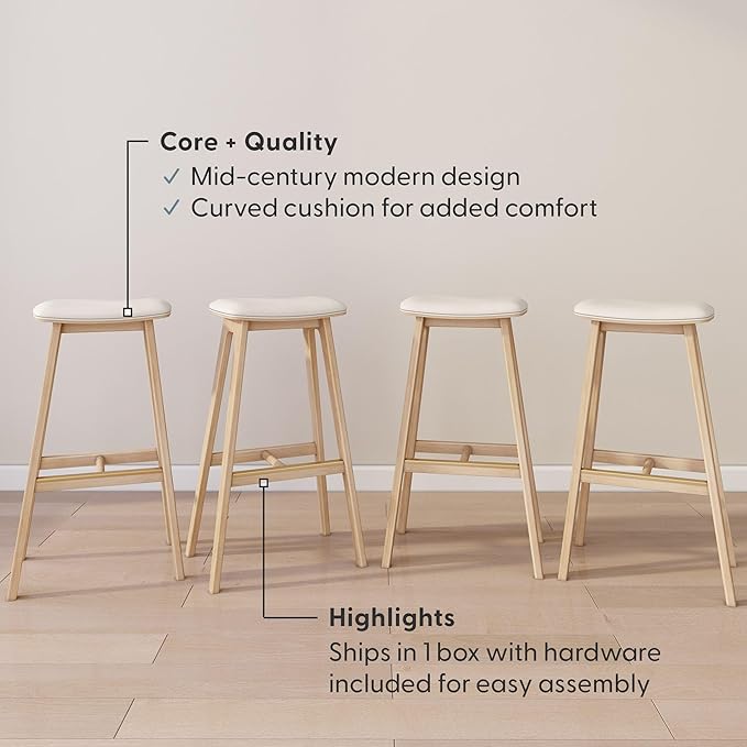 Plank+Beam Beryl Bar Height Stool - Image 4