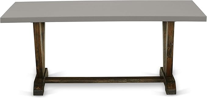 East West Furniture V797VE703-5 5 Piece Dining Room Table Set Includes a - Image 5