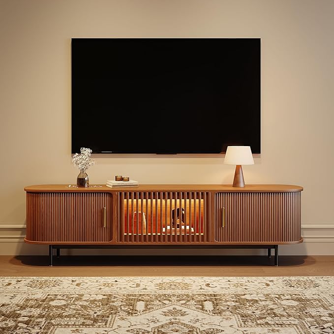 POVISON Sliding Tambour Door TV Stand - Image 2