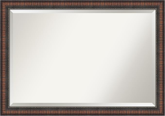 Amanti Art Brown Bathroom Mirror by AmantiArt