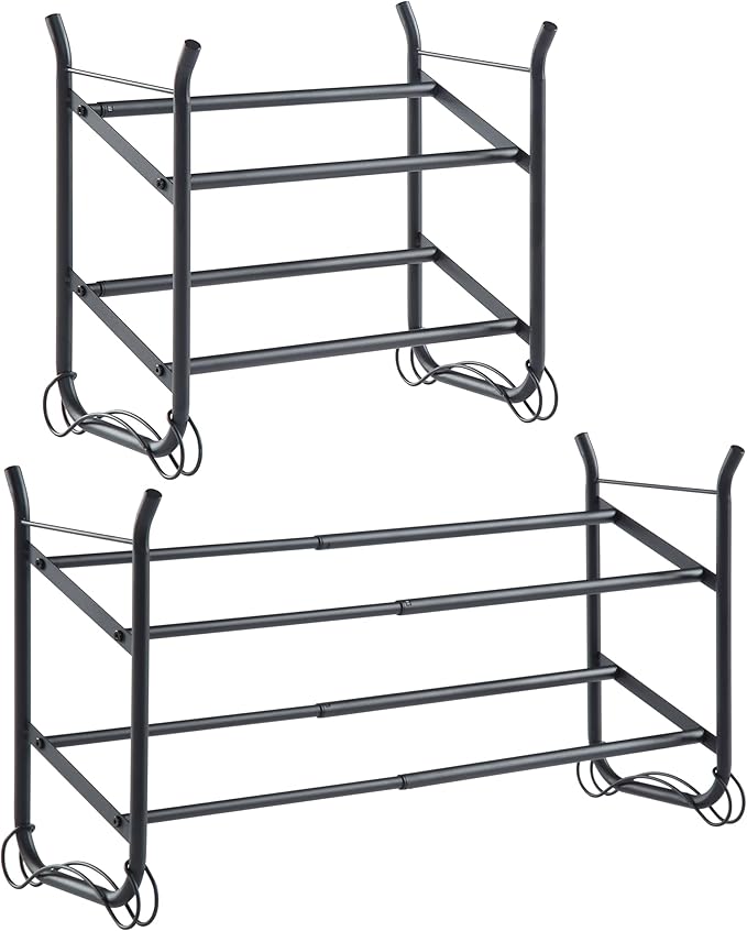 SunnyPoint Expandable & Stackable 2-Tier Shoe Rack – Adjustable Shoe Organizer - Image 5