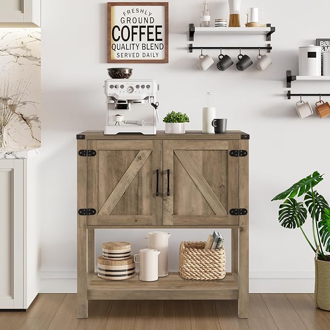 Sofa Table Console Table, Coffee Bar Cabinet, 31.5 L x 13.8 D x 34.65 H by Mufico