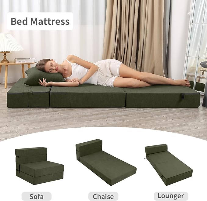High-Density Memory Foam Folding Sofa Bed - Image 6