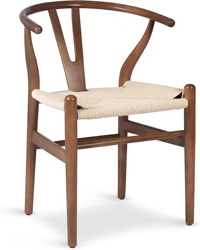 POLY & BARK Weave Dining Chair – Mid-Century Modern Wishbone Dining Chair by POLYBARK