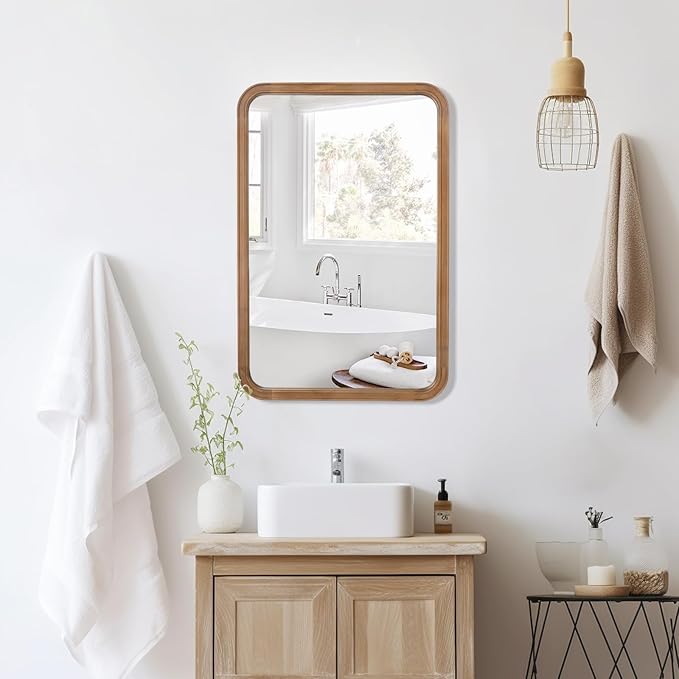 WallBeyond Wood Bathroom Mirror - Image 2