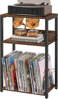 LELELINKY Record Player Stand, 3-Tier End Side Table by LELELINKY