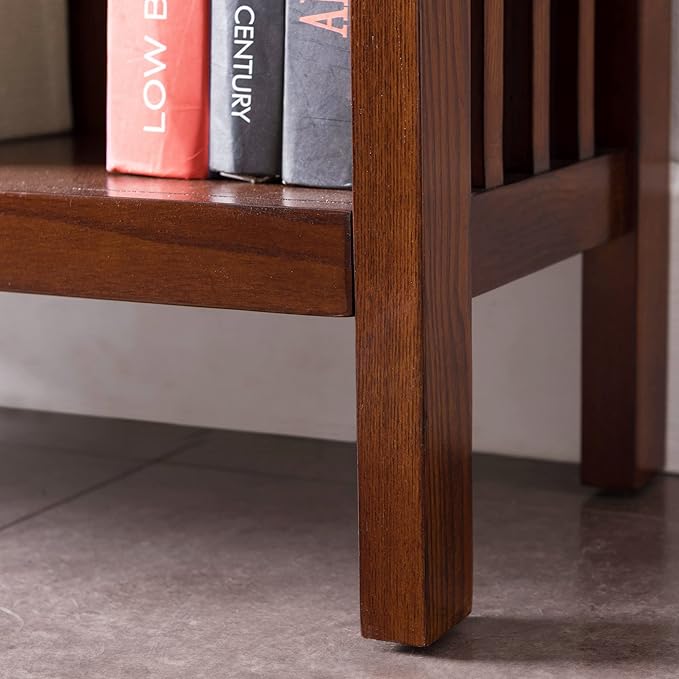 Leick Home 82262 Mission Mantel Height Bookcase - Image 10
