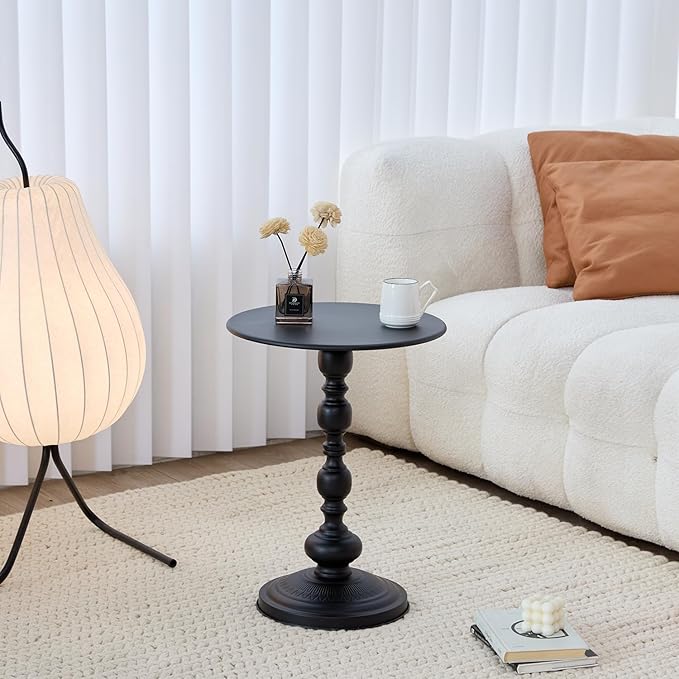 Chic Vintage Round Side Table - Image 8