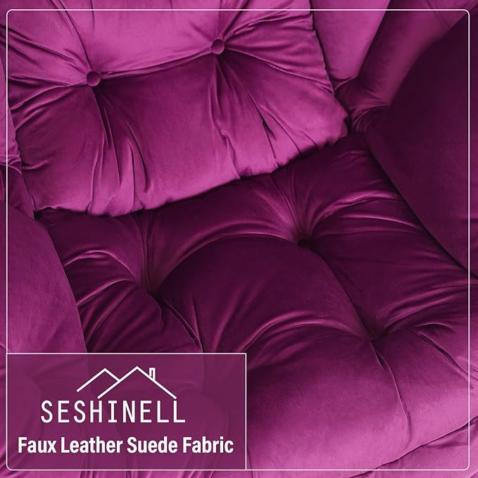 Lazy Chair with Ottoman, Modern Accent Chair Lounge Leisure Sofa Chair with - Image 7