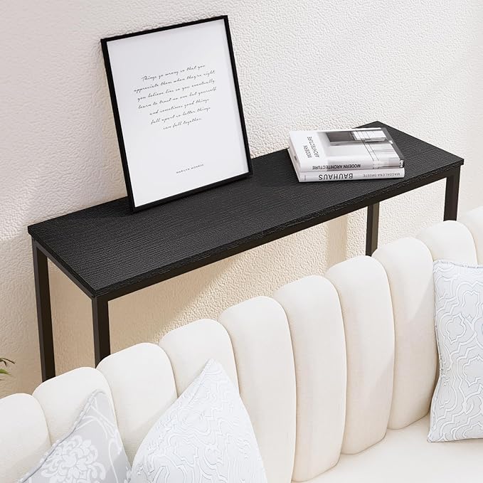 39.4” Console Table, Hallway Entrance Table Sofa Table Behind Couch, - Image 8