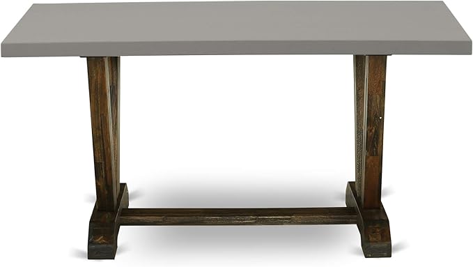 East West Furniture V797FO749-9 9 Piece Dining Room Set Includes a Rectangle - Image 5
