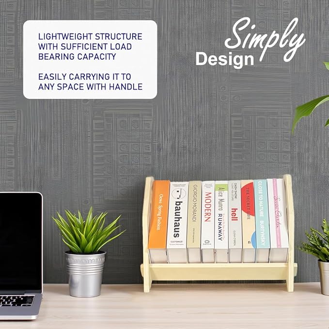 Desktop Bookshelf, Stackable Book Organizer - Image 6