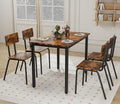 5-Piece Dining Table Set with 4 Chairs, Rectangular Dining Room Table Set with by Unknown