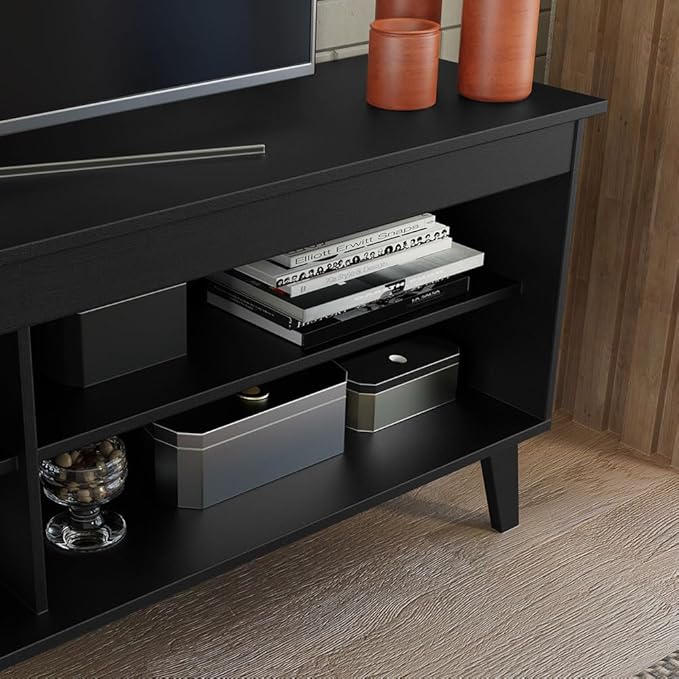 Madesa TV Stand Unit with 4 Shelves and Cable Management - Image 6