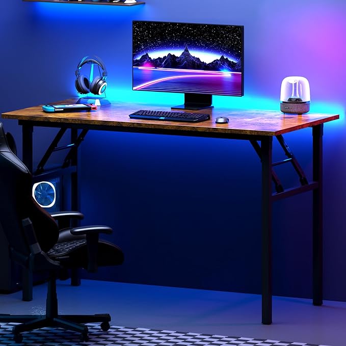 DlandHome Computer Desk Folding Table 39.4 inches Writing Desk - Image 7