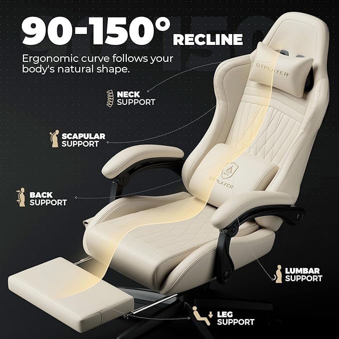 GTPLAYER ACE-PRO Music Gaming Chairs – Built-in Speakers, App Support & - Image 8