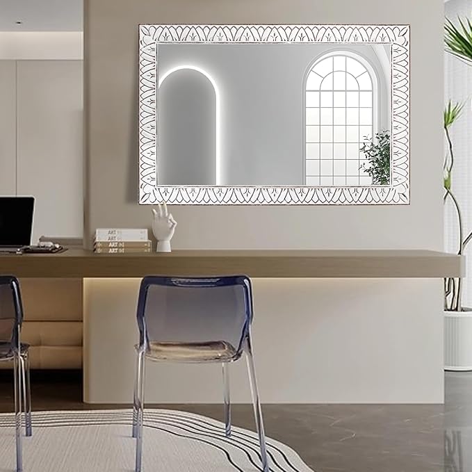 36x24 Inch Farmhouse Rectangle Wall Mirrors - Image 7